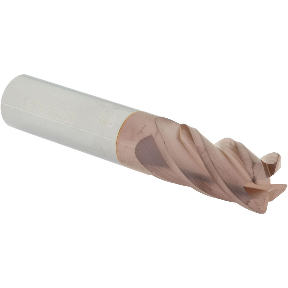 Accupro 12182634 Corner Radius End Mill: 5/8" Dia, 1-1/4" LOC, 0.045" Radius, 4 Flutes, Solid Carbide Image