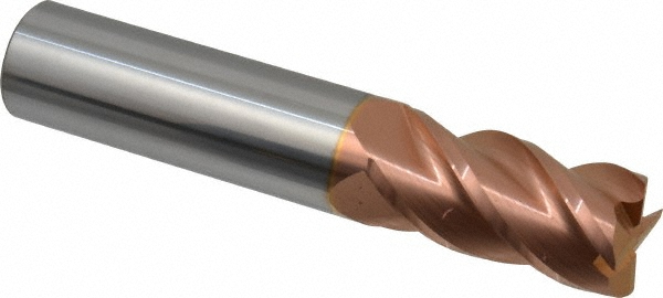 Accupro 12182668 Corner Radius End Mill: 3/4" Dia, 1-1/2" LOC, 0.02" Radius, 4 Flutes, Solid Carbide Image