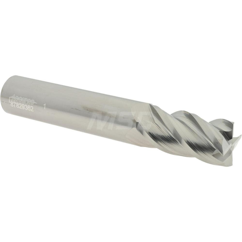 Accupro 12183420 Square End Mill: 1 Dia, 2 LOC, 1 Shank Dia, 6 OAL, 4 Flutes, Solid Carbide Image