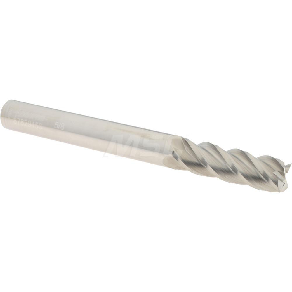 Accupro 12183582 Square End Mill: 5/8 Dia, 2 LOC, 5/8 Shank Dia, 6 OAL, 4 Flutes, Solid Carbide Image