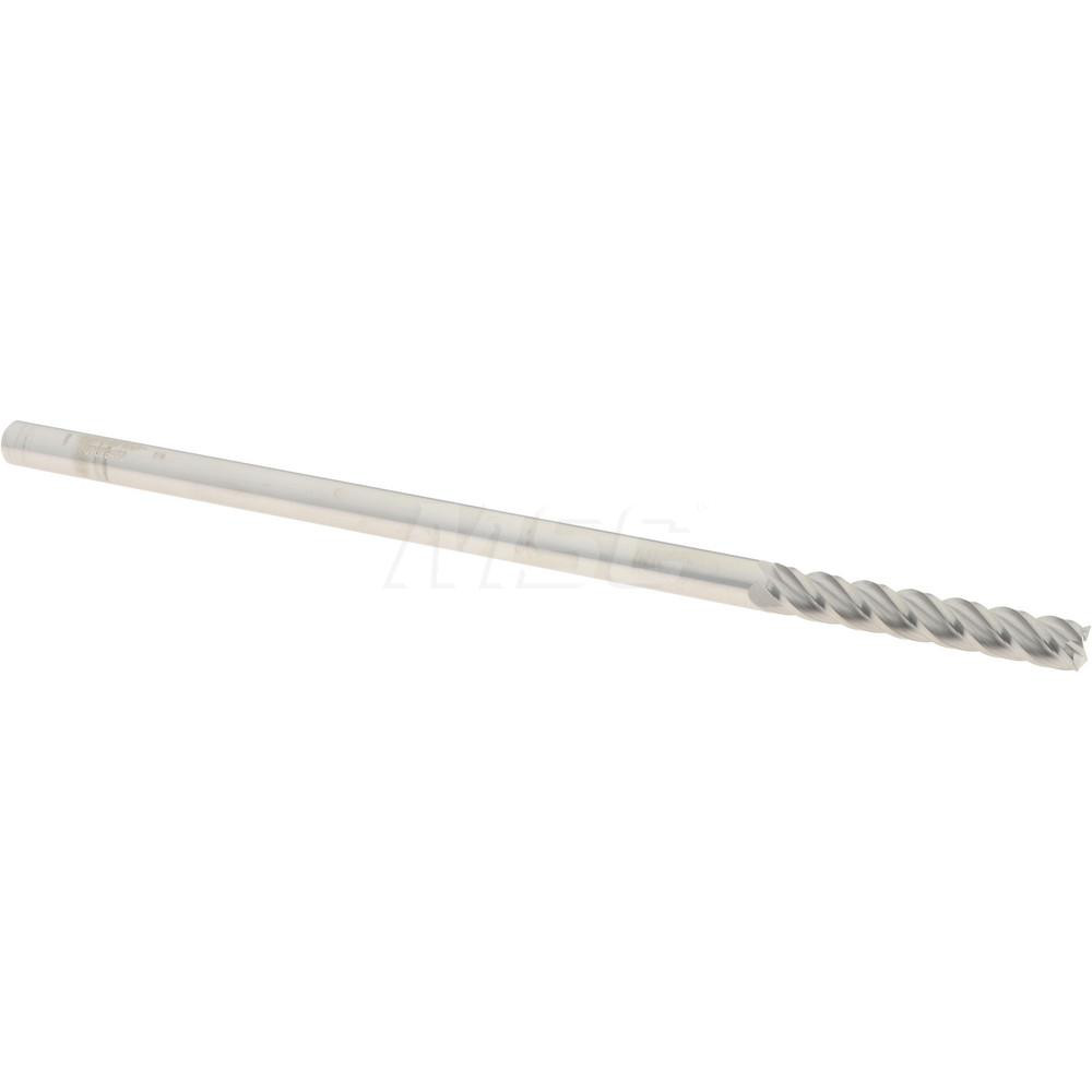 12183636 Square End Mill: 1/4 Dia, 1-1/2 LOC, 1/4 Shank Dia, 6 OAL, 4 Flutes, Solid Carbide  