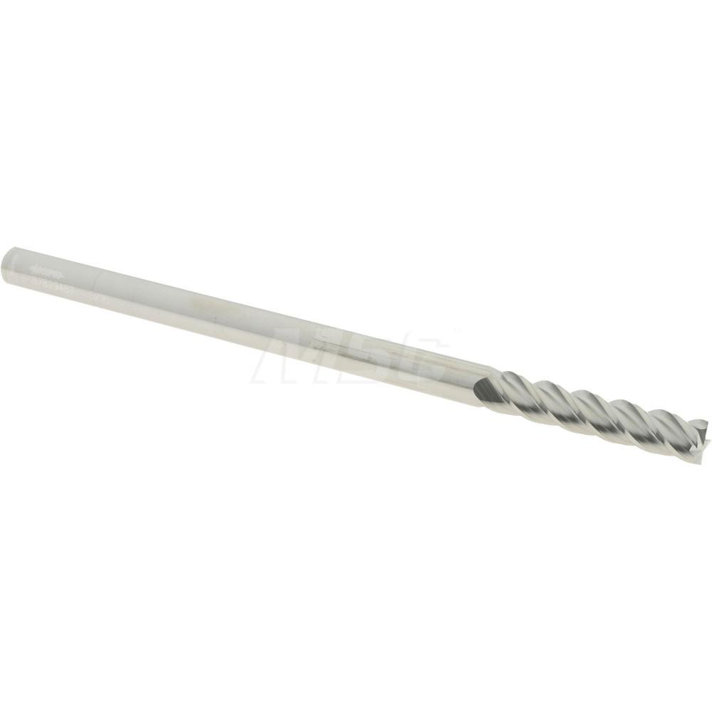 12183660 Square End Mill: 5/16 Dia, 1-1/2 LOC, 5/16 Shank Dia, 6 OAL, 4 Flutes, Solid Carbide  