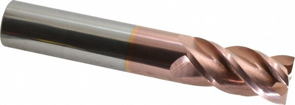 Accupro 12183429 Square End Mill: 1 Dia, 2 LOC, 1 Shank Dia, 6 OAL, 4 Flutes, Solid Carbide Image