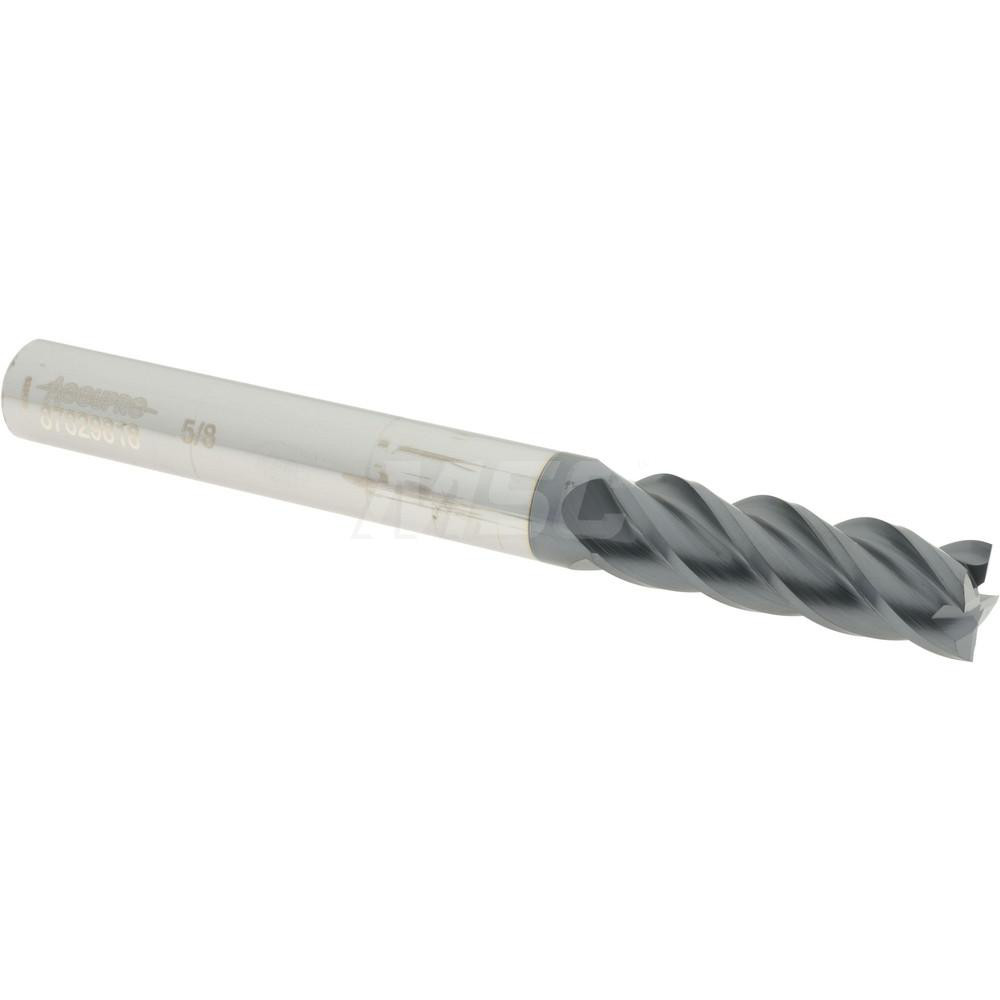 Accupro 12183600 Square End Mill: 5/8 Dia, 2 LOC, 5/8 Shank Dia, 6 OAL, 4 Flutes, Solid Carbide Image