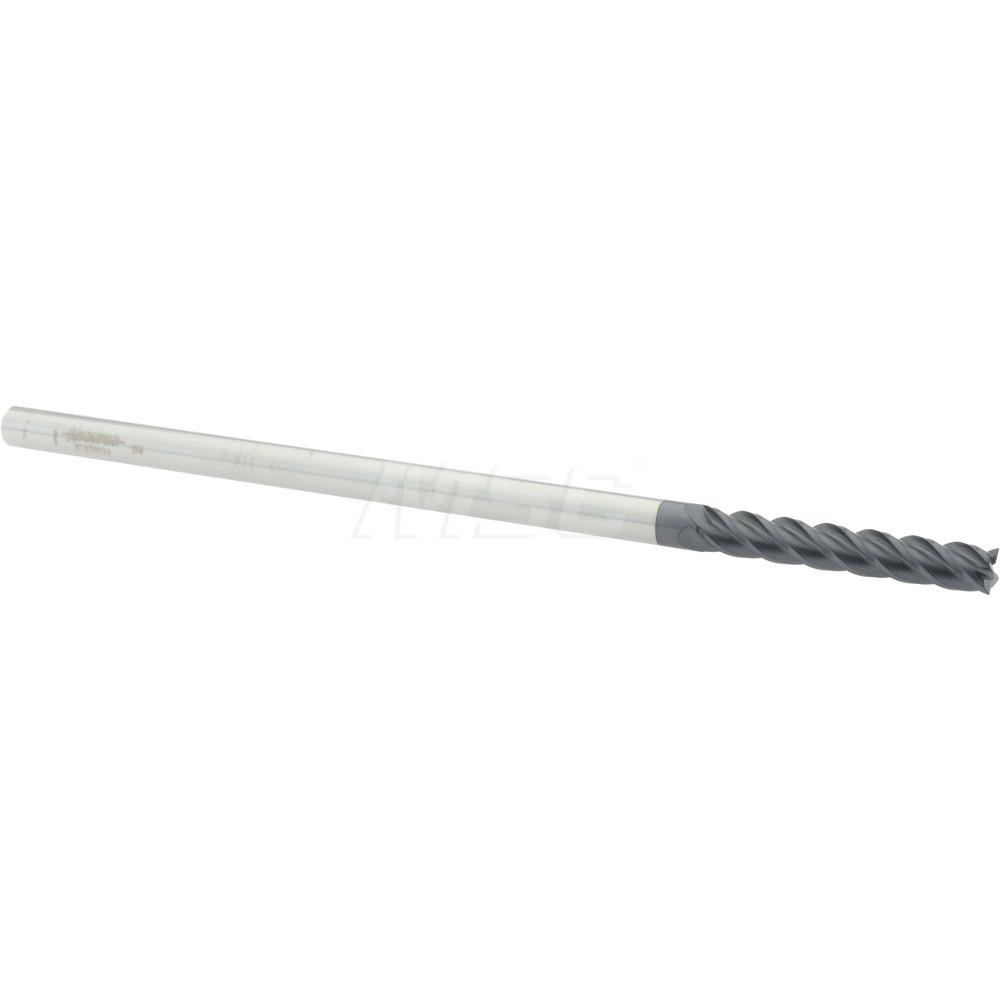 12183652 Square End Mill: 1/4 Dia, 1-1/2 LOC, 1/4 Shank Dia, 6 OAL, 4 Flutes, Solid Carbide  