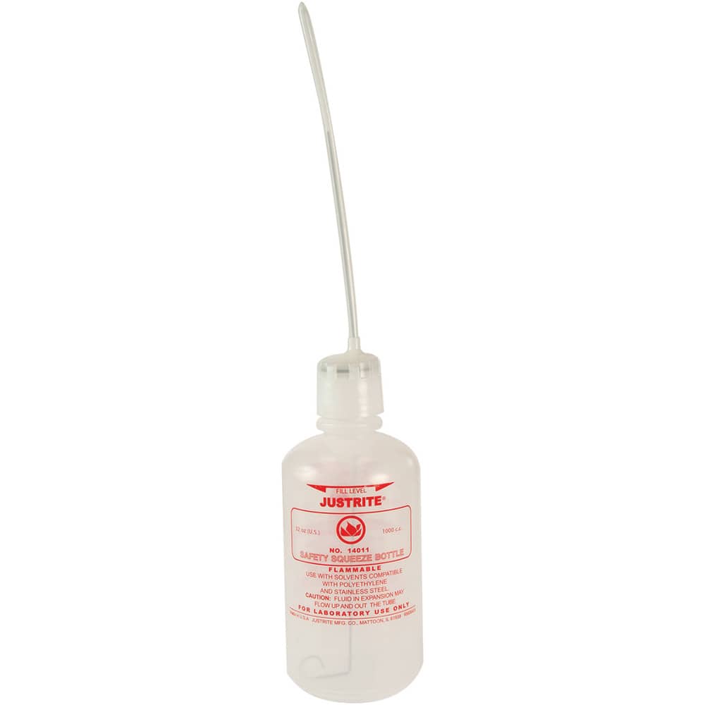 100 to 999 mL Squeeze Bottle: 3.5" Dia, 9-1/8" High