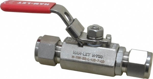 1/2 Tube Compression Stainless Steel Manual Ball Valve