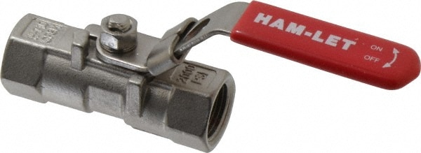 Ham-Let 3202630 2-Way Manual Ball Valve: 3/8" Pipe Image