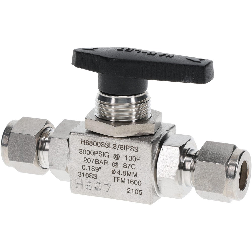 Manual Ball Valve: 3/8" Pipe