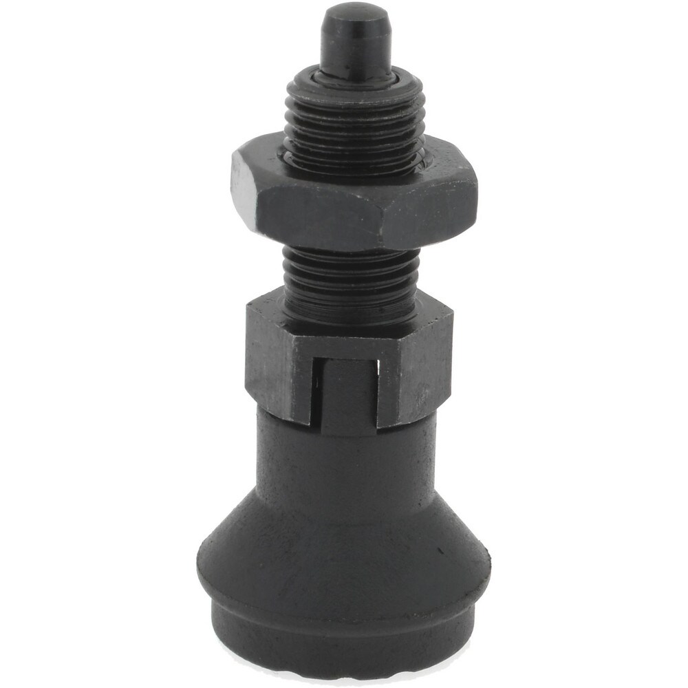 M10x1, 15mm Thread Length, 5mm Plunger Diam, Lockout Knob Handle Indexing Plunger