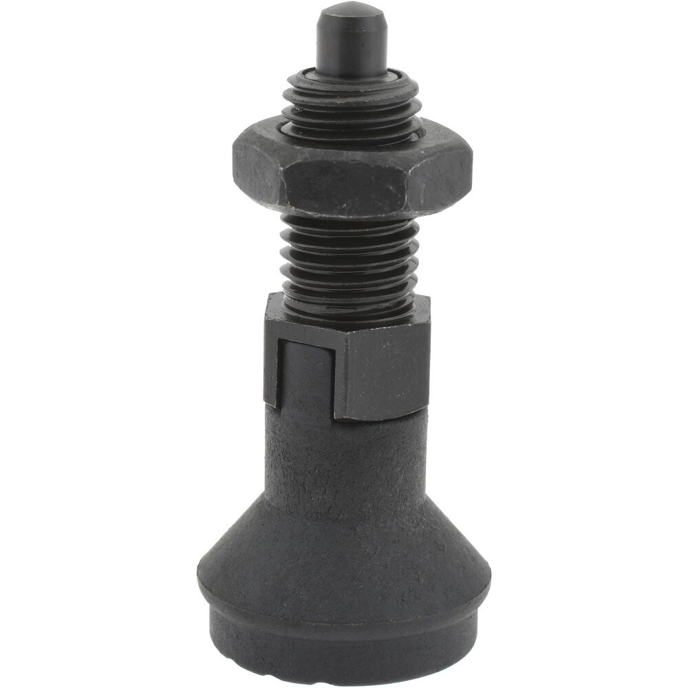 M12x1.5, 17mm Thread Length, 6mm Plunger Diam, Lockout Knob Handle Indexing Plunger