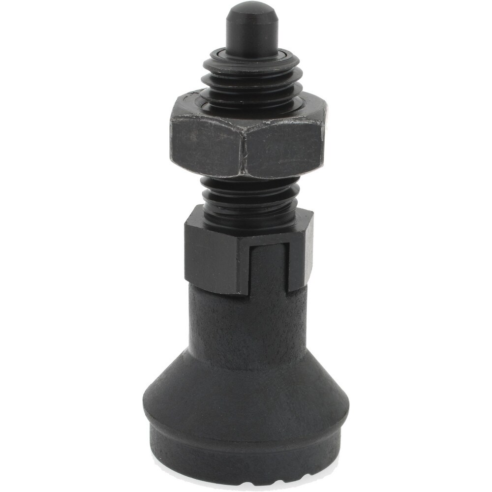 5/8-11, 23mm Thread Length, 8mm Plunger Diam, Lockout Knob Handle Indexing Plunger