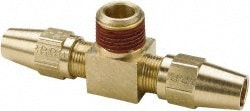 Parker VS272AB-10-8 Compression Tube Male Branch Tee: 1/2-14" Thread, Compression x Compression x MNPT Image