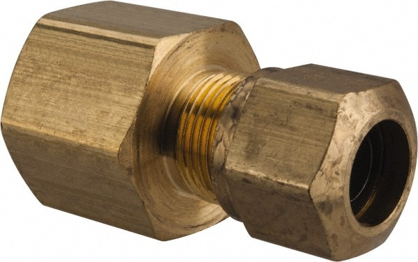 Parker 66NTA-8-8 Compression Tube Connector: 1/2" Thread, Compression x FNPT Image