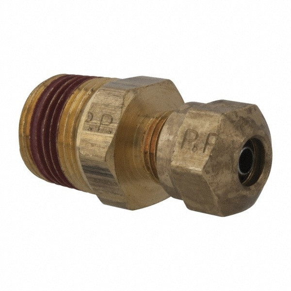 Parker - Compression Tube Connector: 1/4" Tube OD, Compression X MNPT ...