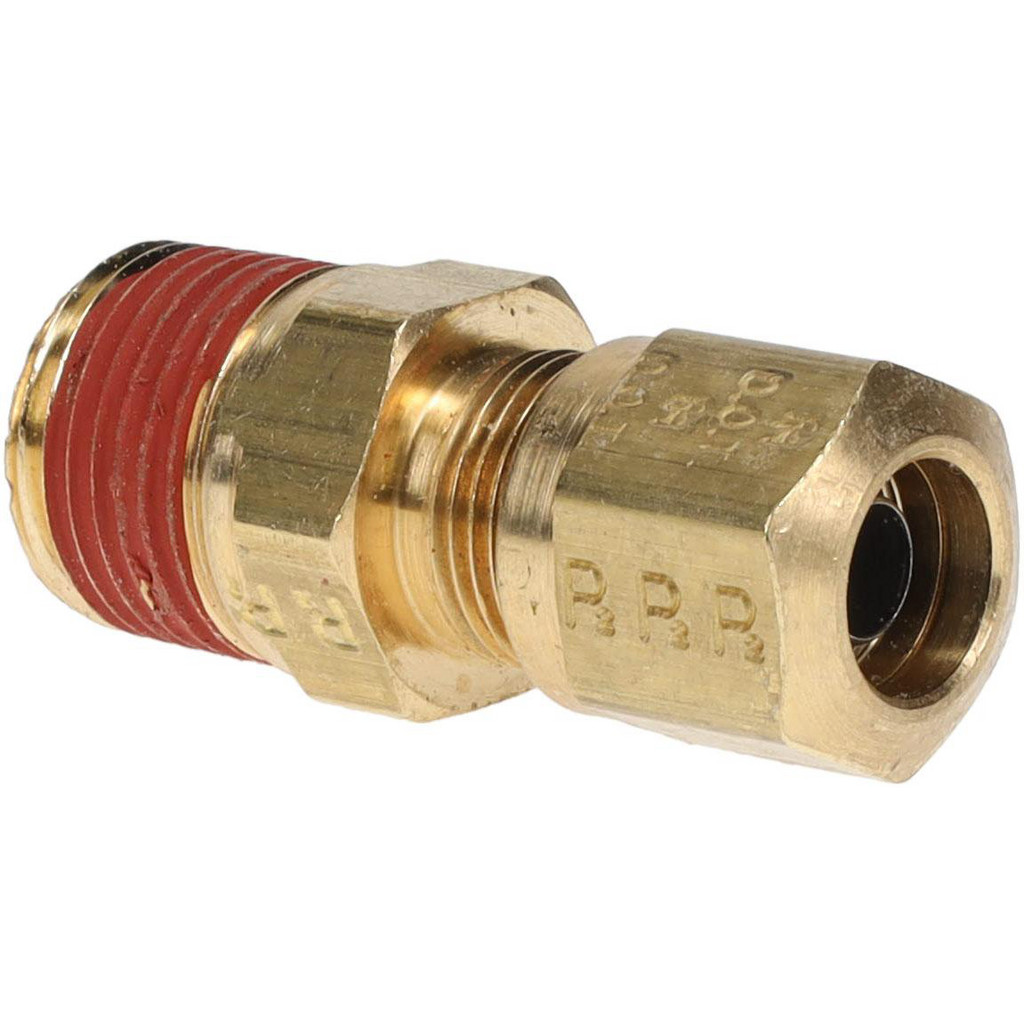 Parker - Compression Tube Male Connector: 3/8, 3/8