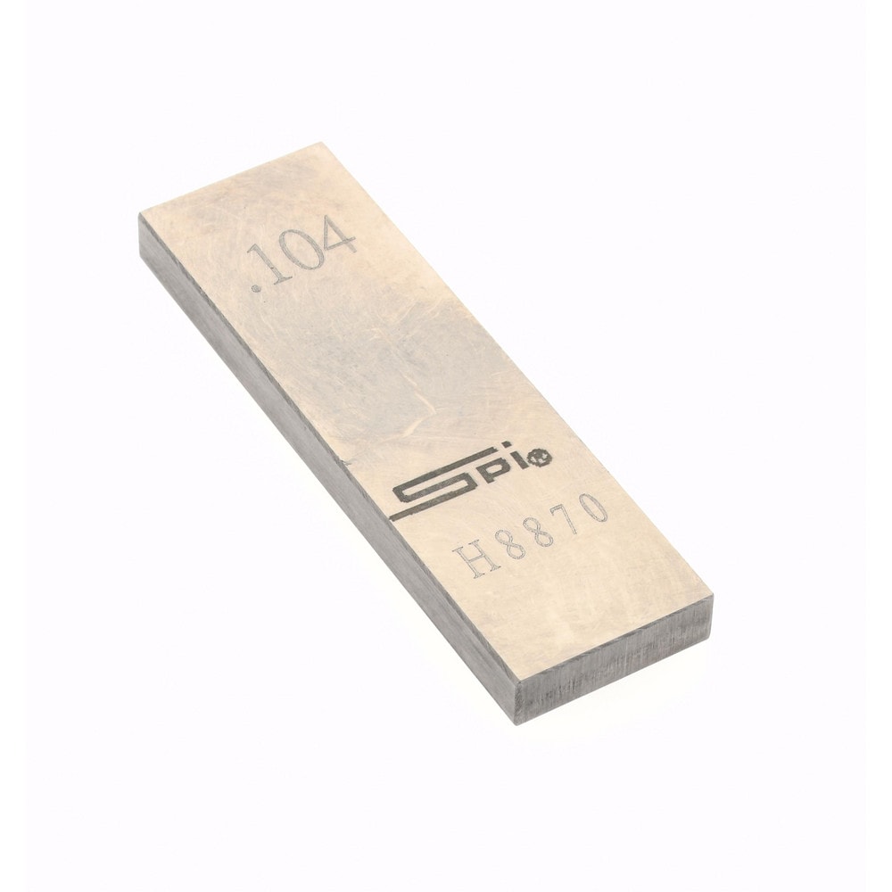 SPI 15-018-5 Rectangle Steel Gage Block: 0.104", Grade AS-1 Image