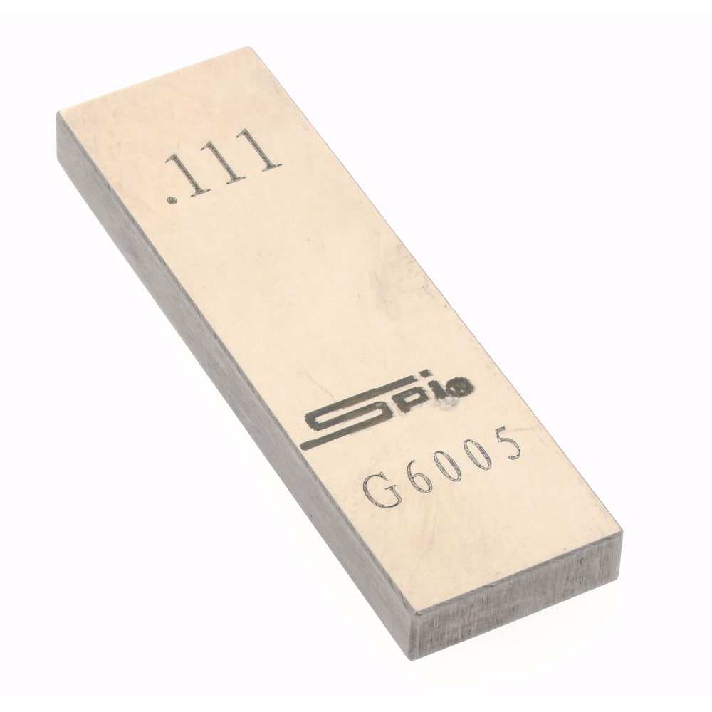 SPI 15-025-0 Rectangle Steel Gage Block: 0.111", Grade AS-1 Image