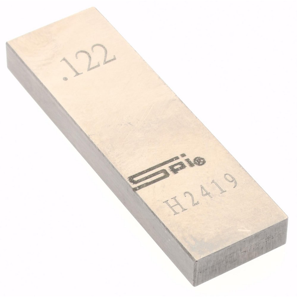 SPI 15-036-7 Rectangle Steel Gage Block: 0.122", Grade AS-1 Image