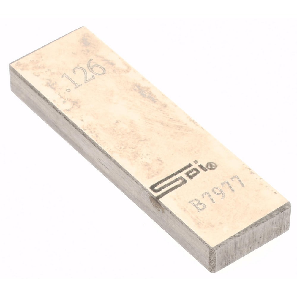 SPI 15-040-9 Rectangle Steel Gage Block: 0.126", Grade AS-1 Image