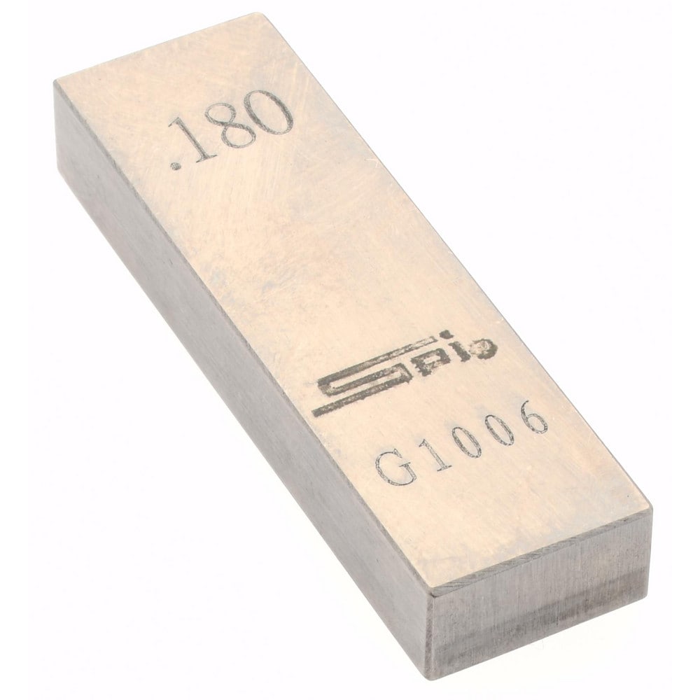 SPI 15-067-2 Rectangle Steel Gage Block: 0.18", Grade AS-1 Image