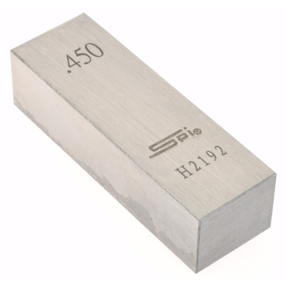 SPI 15-075-5 Rectangle Steel Gage Block: 0.45", Grade AS-1 Image