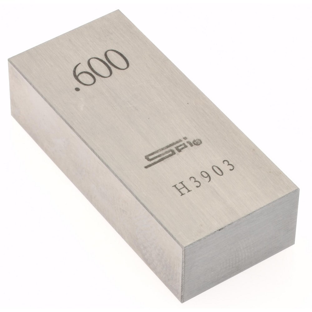 SPI 15-078-9 Rectangle Steel Gage Block: 0.6", Grade AS-1 Image