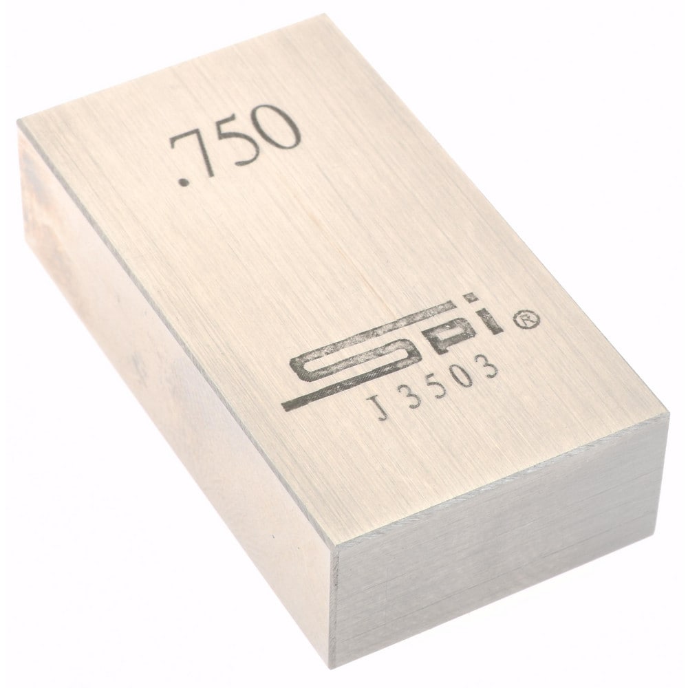 SPI 15-081-3 Rectangle Steel Gage Block: 0.75", Grade AS-1 Image