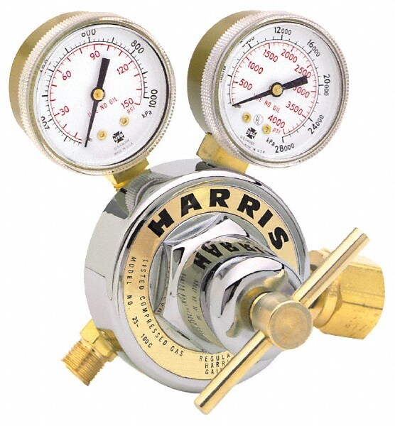 540 CGA Inlet Connection, Male Fitting, 100 Max psi, Oxygen Welding Regulator