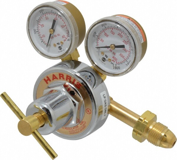 510 CGA Inlet Connection, Male Fitting, 50 Max psi, Propane Welding Regulator