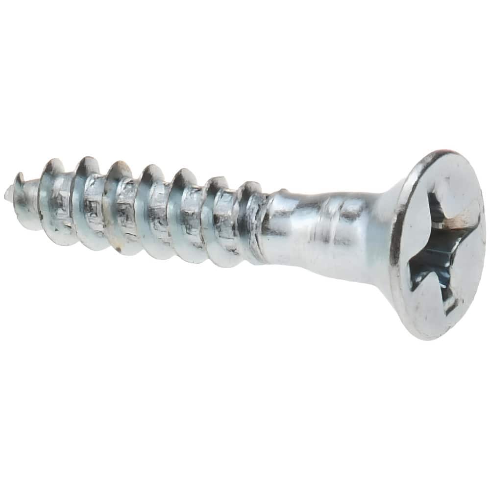 Reliable | Fasteners Flat Head Wood Screws - #6 X 1 3/4-In - Zinc-Plated - 100 Per Pack - Square Drive | Rona
