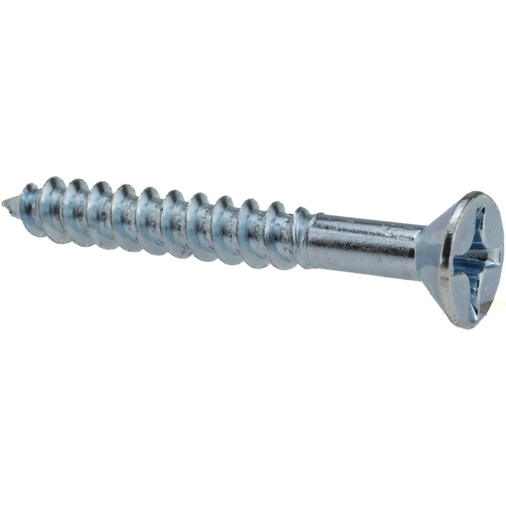 #12, 1-3/4" OAL, Phillips Drive, Flat Head Wood Screw