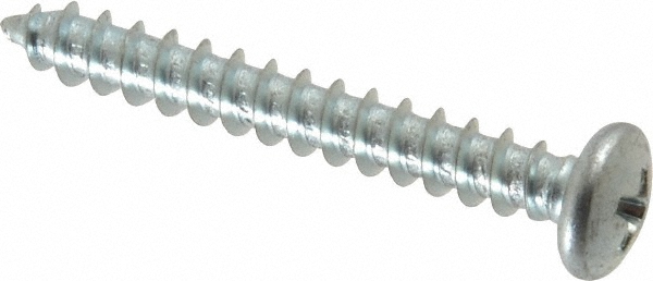 Hillman 8 X 7/8-Inch Pan Head Phillips Sheet Metal Screws - 100-Pack Zinc Plated
