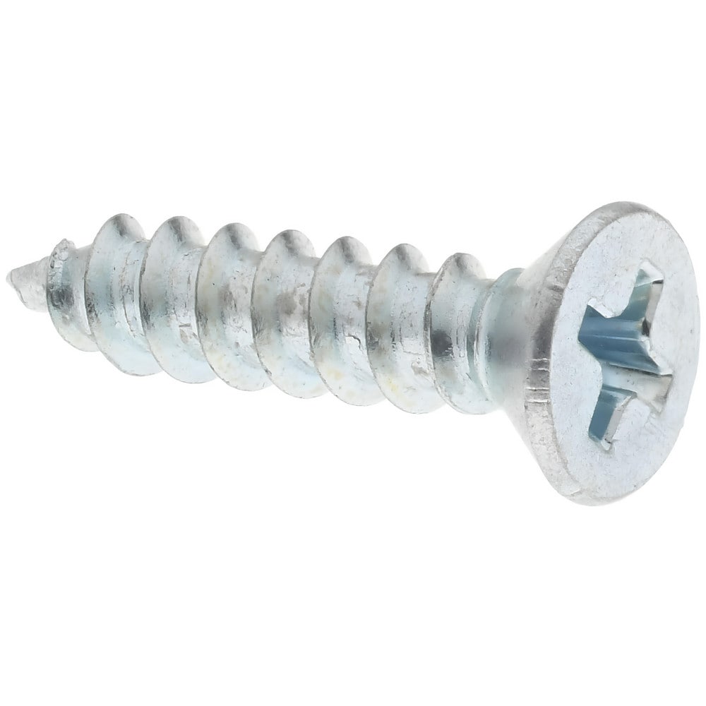 Sheet Metal Screw: #8, Flat Head, Phillips - 3/4