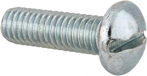 Value Collection 583837PR Machine Screw: 3/8-16 x 1-1/4", Round Head, Slotted Image