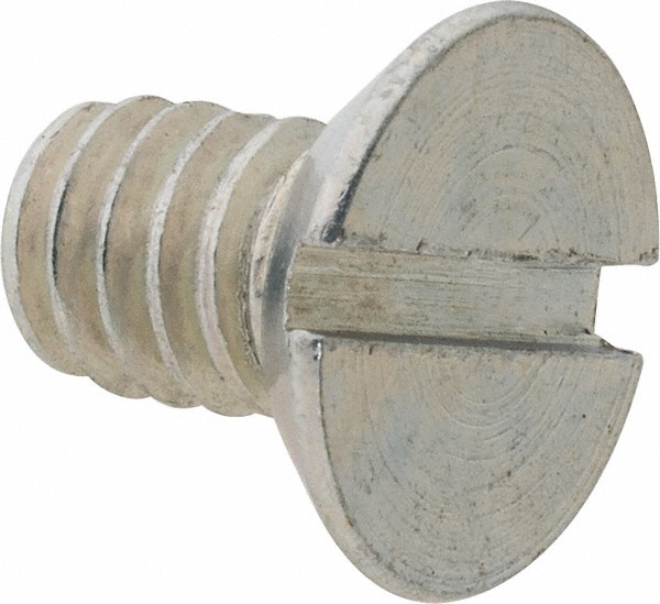Value Collection FLMS0250044CZ Machine Screw: 1/4-20 x 7/16", Flat Head, Slotted Image
