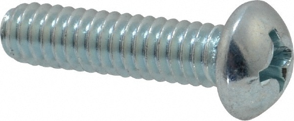 Value Collection PRMS0250100CZ Machine Screw: 1/4-20 x 1", Round Head, Phillips Image