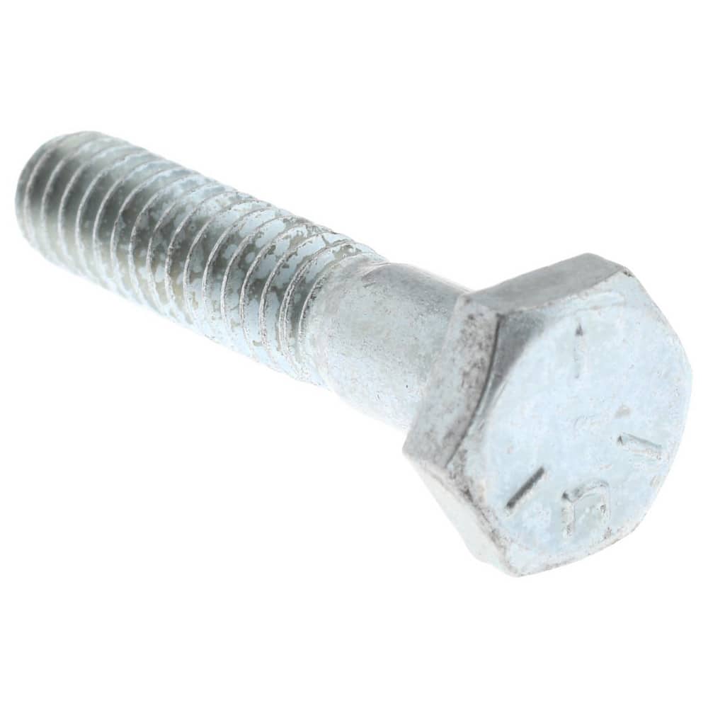 Made in USA Hex Head Cap Screw: 1/4-20 x 1-1/4″, Grade Steel, Zinc- Plated 87914750 MSC Industrial Supply