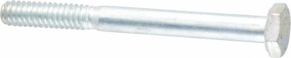 Made in USA 30010 Hex Head Cap Screw: 1/4-20 x 2-1/2", Grade 5 Steel, Zinc-Plated Image