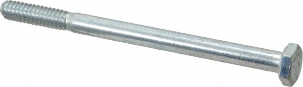 Made in USA 30014 Hex Head Cap Screw: 1/4-20 x 3-1/2", Grade 5 Steel, Zinc-Plated Image