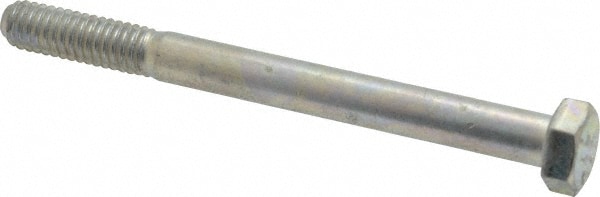 Made in USA MSC30039 Hex Head Cap Screw: 5/16-18 x 3-1/2", Grade 5 Steel, Zinc-Plated Image