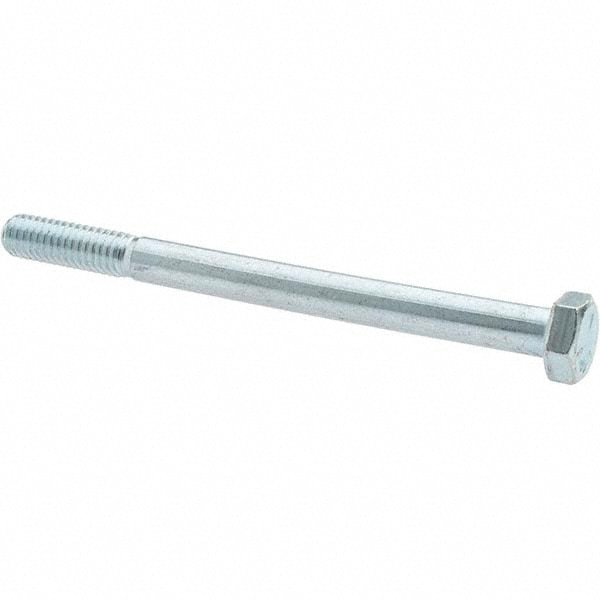 Made in USA MSC30040 Hex Head Cap Screw: 5/16-18 x 4", Grade 5 Steel, Zinc-Plated Image