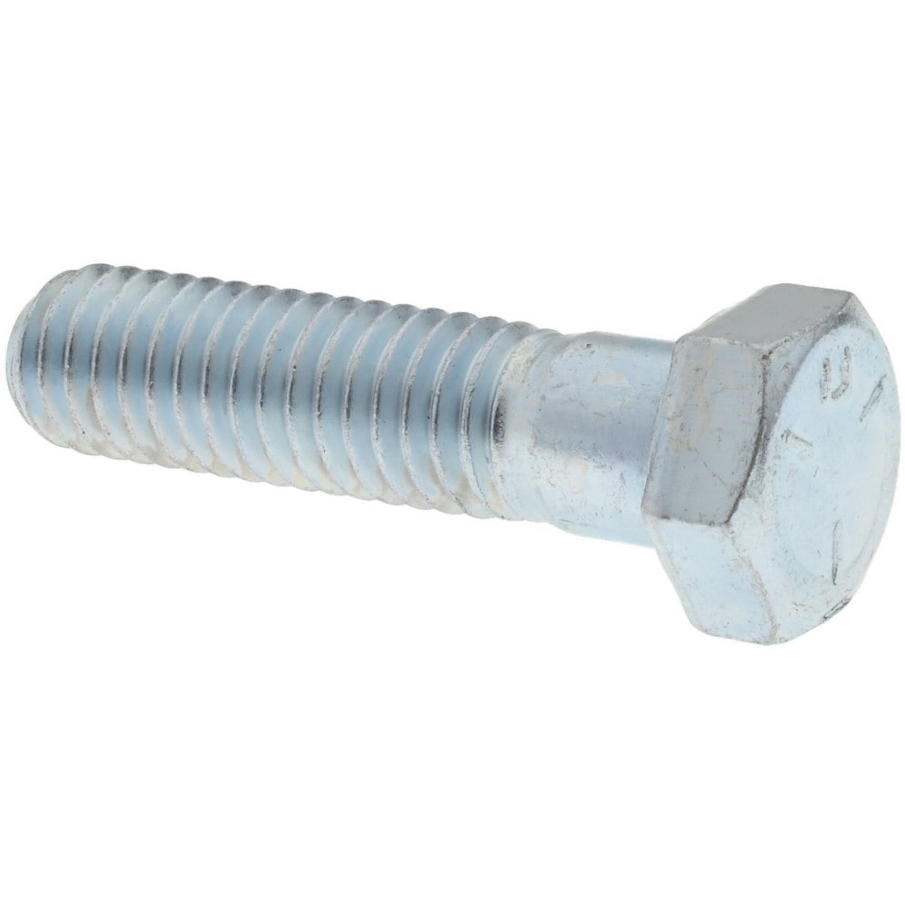 Made in USA - Hex Head Cap Screw: 3/8-16 x 1″, Grade 5 Steel, Zinc