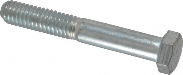 Made in USA 30060 Hex Head Cap Screw: 3/8-16 x 2-1/2", Grade 5 Steel, Zinc-Plated Image