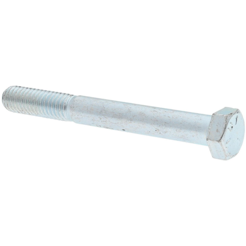 Made in USA 30063 Hex Head Cap Screw: 3/8-16 x 3-1/4", Grade 5 Steel, Zinc-Plated Image