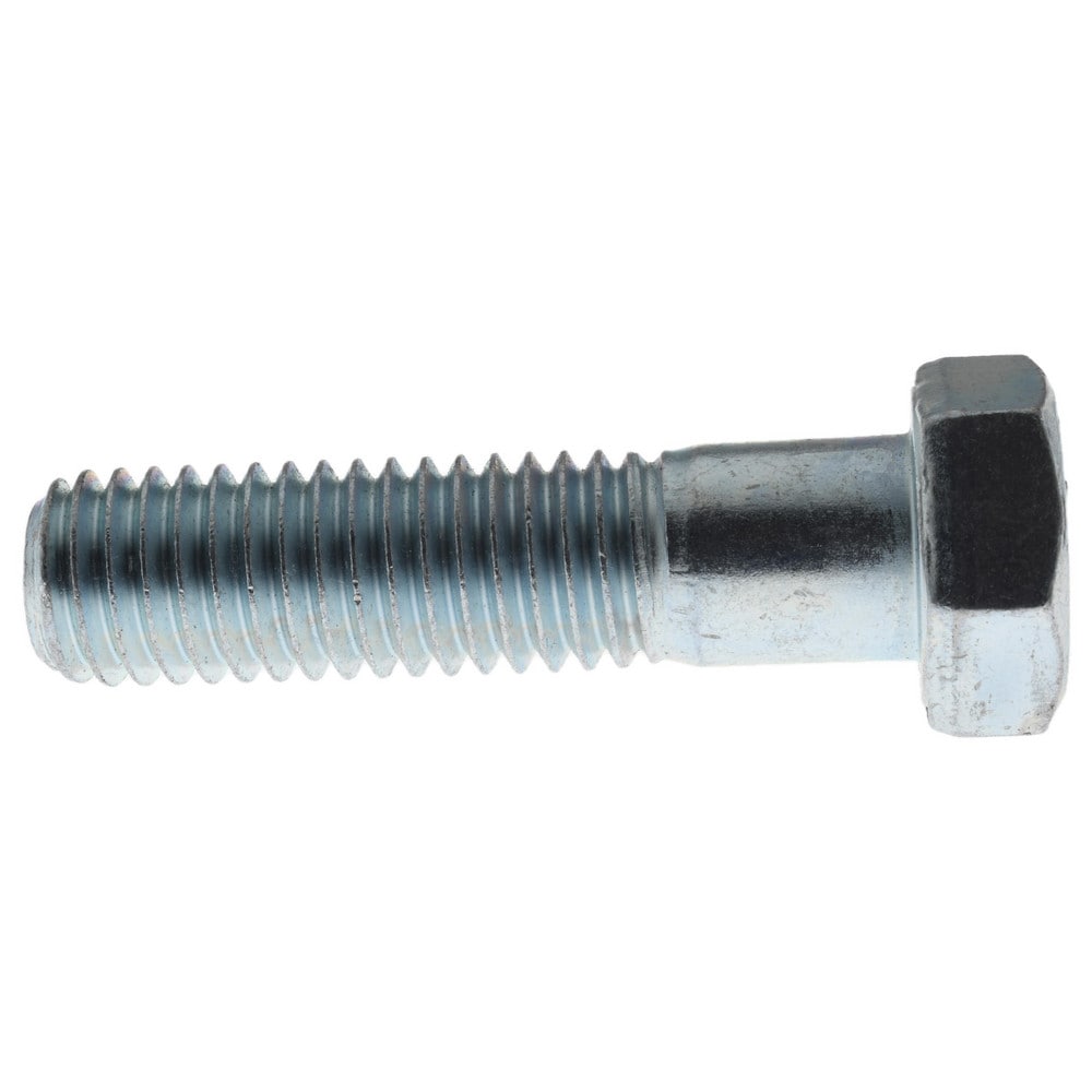 Made in USA - Hex Head Cap Screw: 1/2-13 x 2″, Grade 5 Steel, Zinc