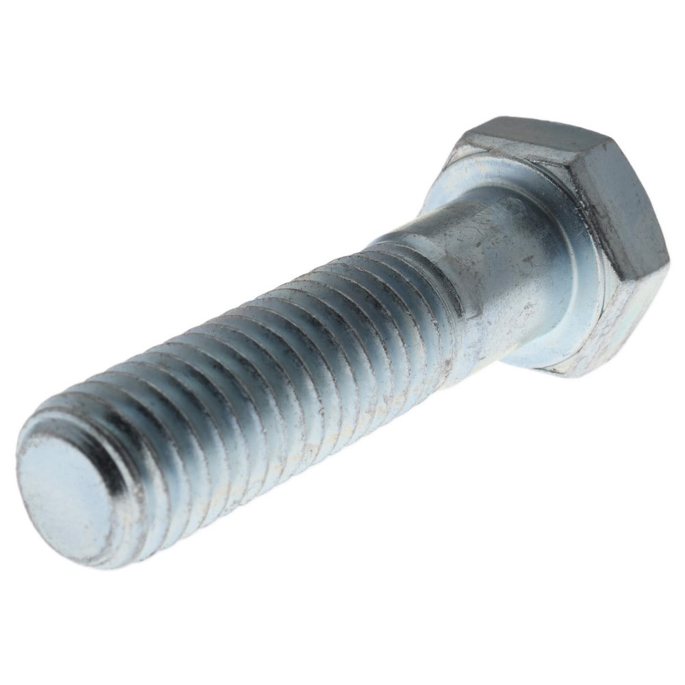 Made in USA - Hex Head Cap Screw: 1/2-13 x 2″, Grade 5 Steel, Zinc