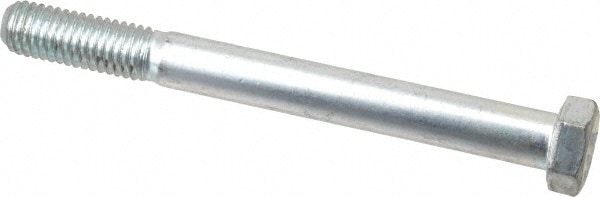 Made in USA 30118 Hex Head Cap Screw: 1/2-13 x 5", Grade 5 Steel, Zinc-Plated Image