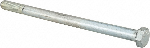 Made in USA MSC30124 Hex Head Cap Screw: 1/2-13 x 8", Grade 5 Steel, Zinc-Plated Image