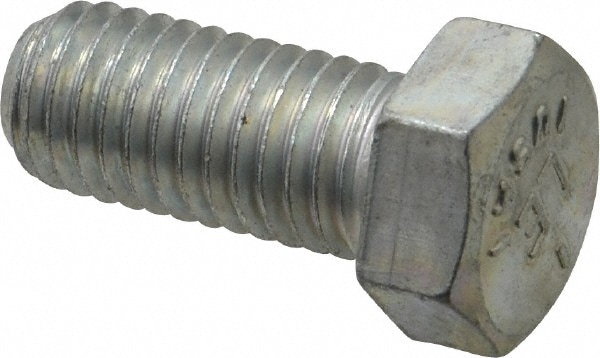 Made in USA -30131 Hex Head Cap Screw: 9/16-12 x 1-1/4", Grade 5 Steel, Zinc-Plated Image